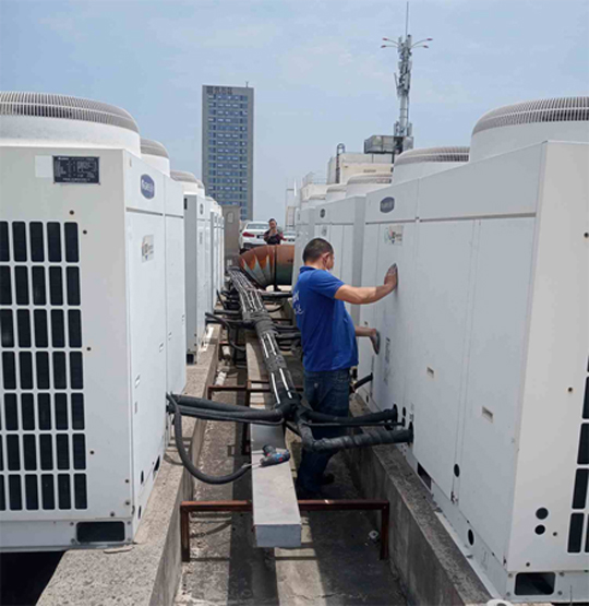 瀍河中央空调制热和不制冷系统维修方法